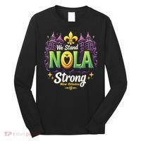 We Stand Nola Strong New Orleans Traveling Lovers Costume Long Sleeve Shirt thumb 0