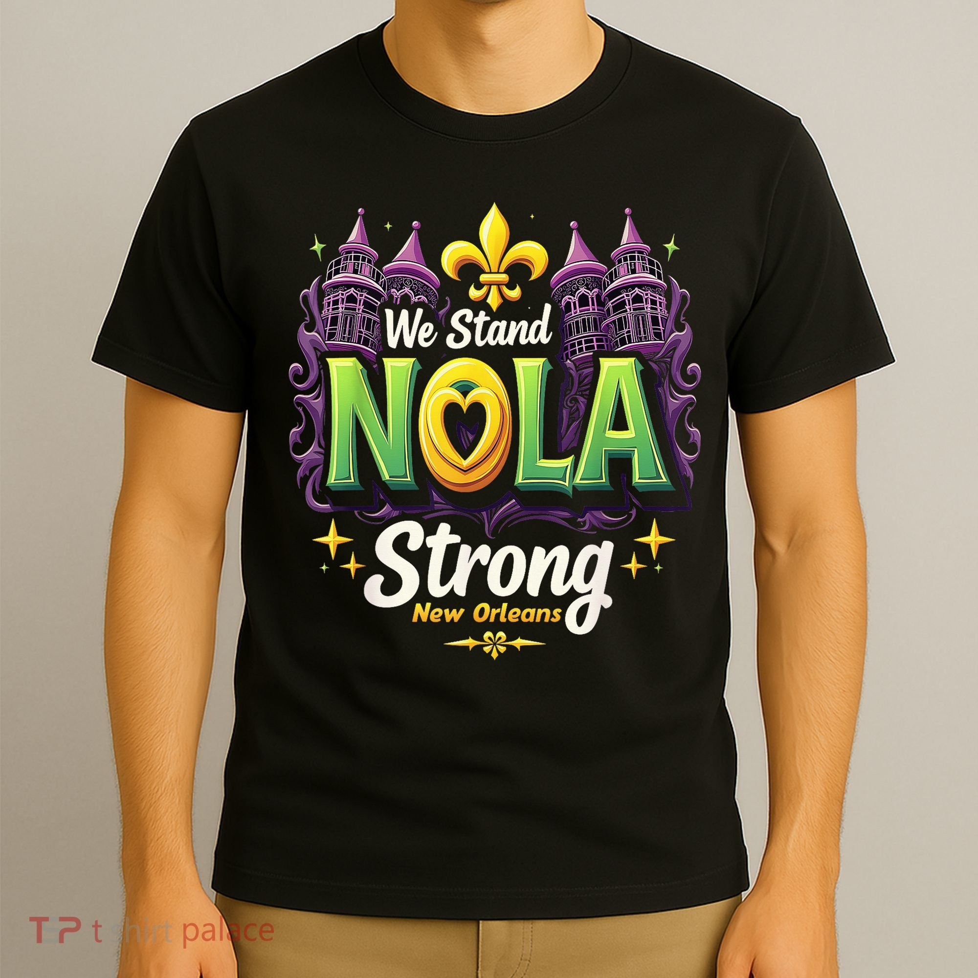 We Stand Nola Strong New Orleans Traveling Lovers Costume T-Shirt