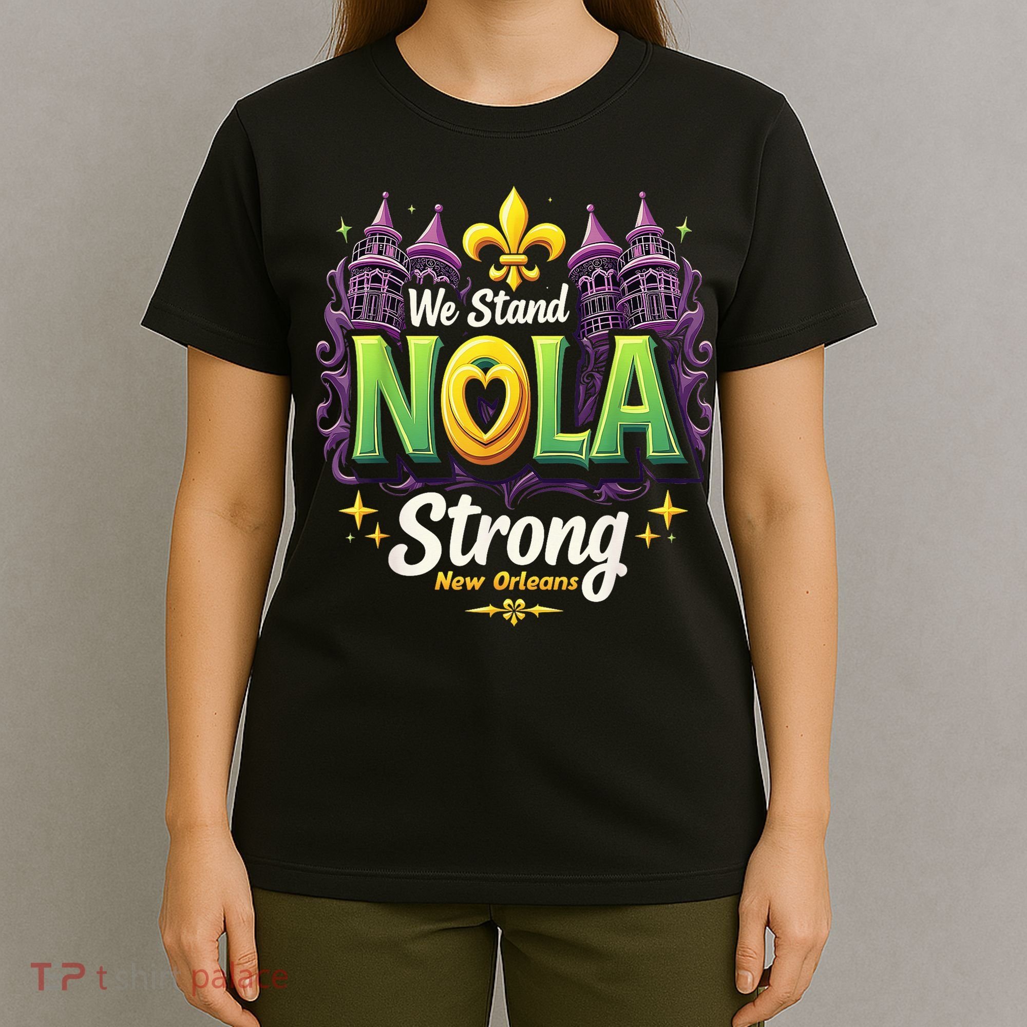 We Stand Nola Strong New Orleans Traveling Lovers Costume T-Shirt