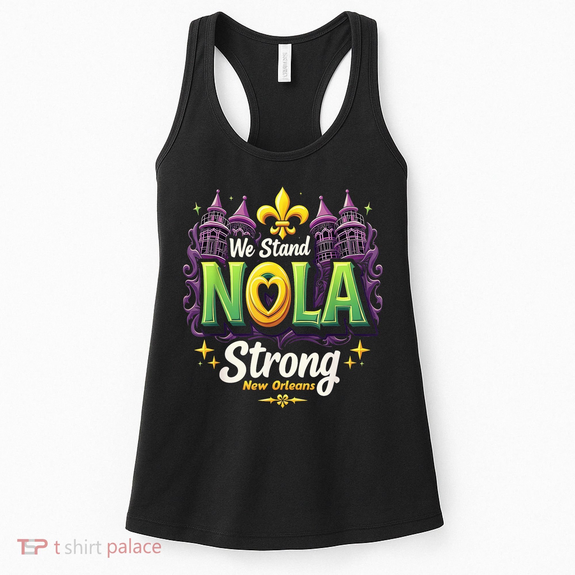 We Stand Nola Strong New Orleans Traveling Lovers Costume Women's Tank Top