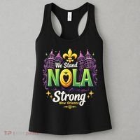 We Stand Nola Strong New Orleans Traveling Lovers Costume Women's Tank Top thumb 3