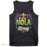 We Stand Nola Strong New Orleans Traveling Lovers Costume Tank Top thumb 0
