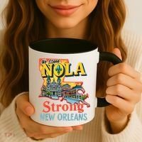 We Stand Nola Strong New Orleans Traveling Lovers Graphic Coffee Mug thumb 3
