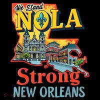 We Stand Nola Strong New Orleans Traveling Lovers Graphic Coffee Mug thumb 5