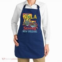 We Stand Nola Strong New Orleans Traveling Lovers Graphic Apron thumb 2