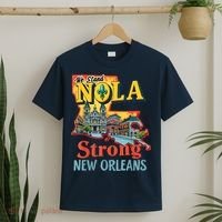 We Stand Nola Strong New Orleans Traveling Lovers Graphic T-Shirt thumb 2