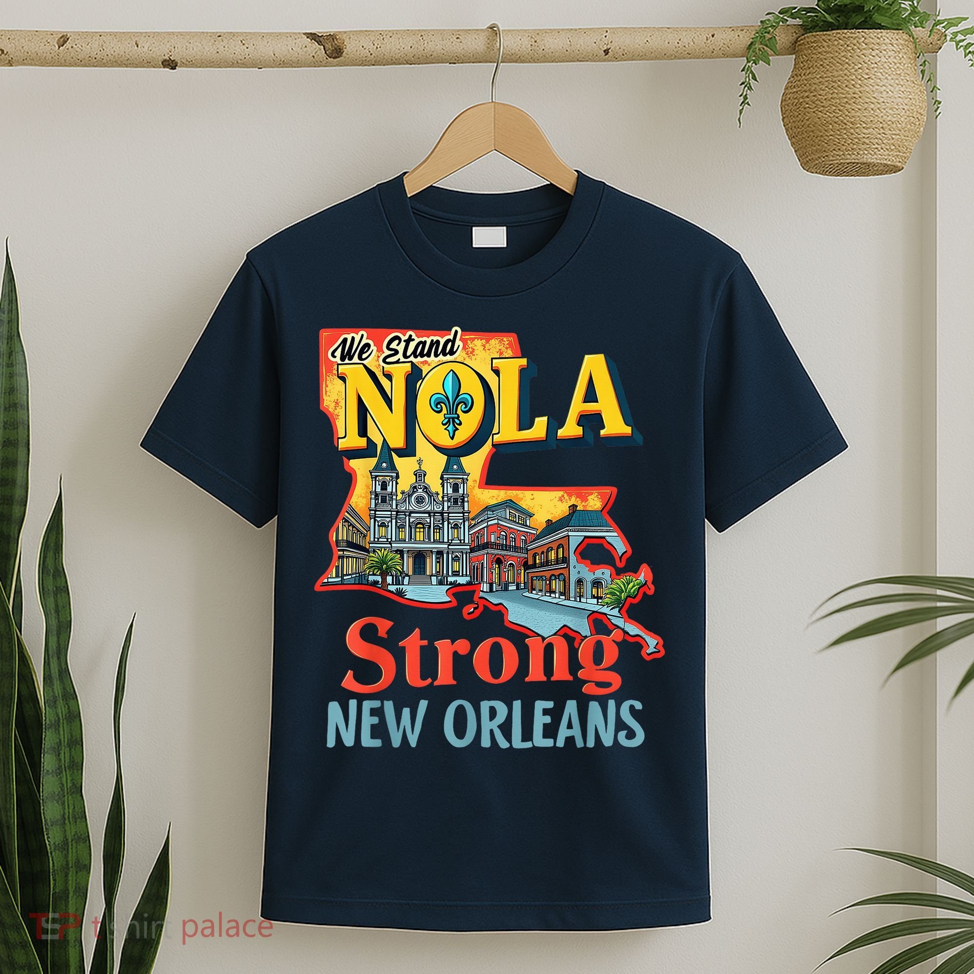 We Stand Nola Strong New Orleans Traveling Lovers Graphic T-Shirt