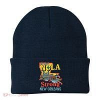We Stand Nola Strong New Orleans Traveling Lovers Graphic Beanie thumb 0
