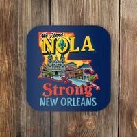 We Stand Nola Strong New Orleans Traveling Lovers Graphic Coaster thumb 0