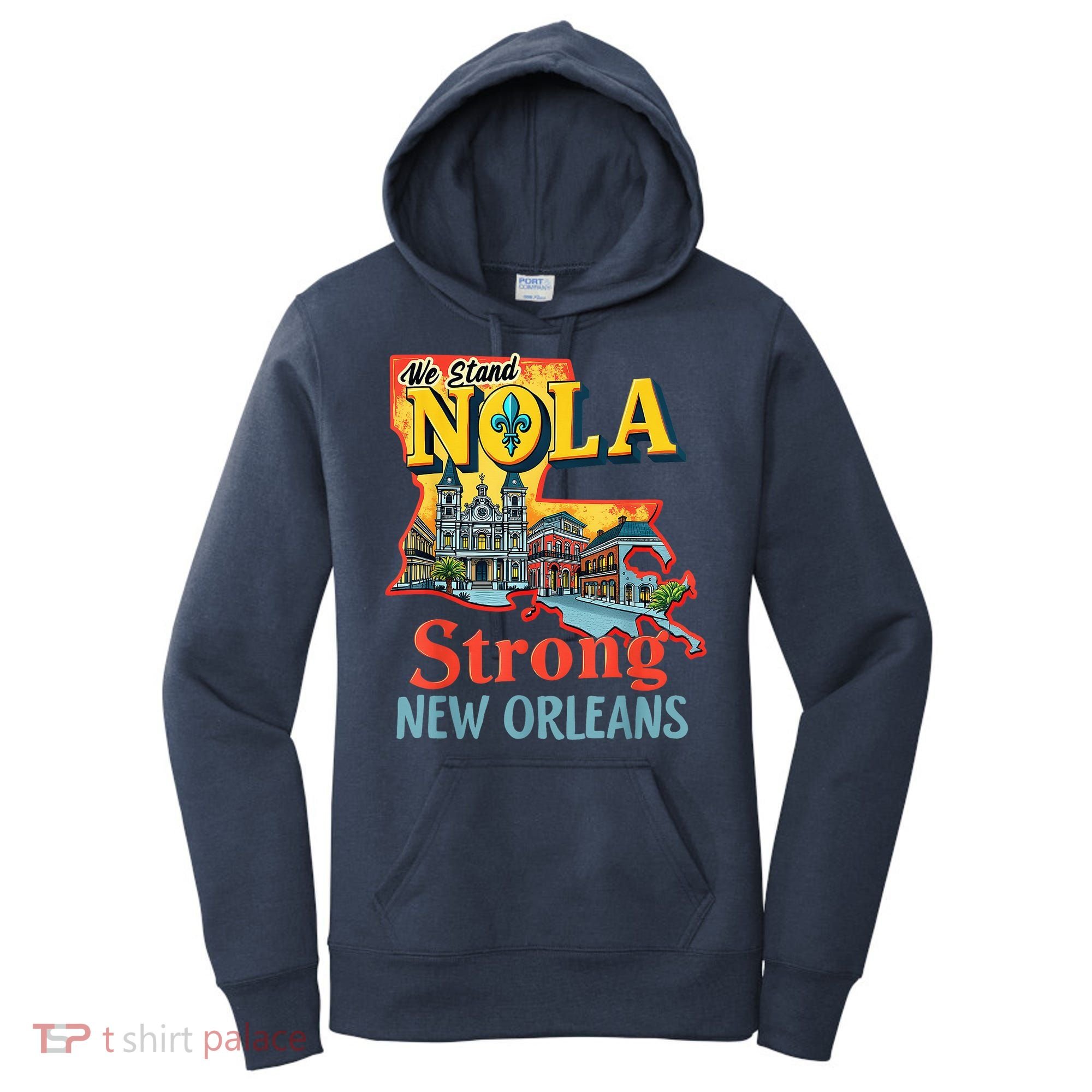 We Stand Nola Strong New Orleans Traveling Lovers Graphic Women's Hoodie