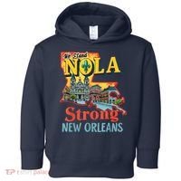 We Stand Nola Strong New Orleans Traveling Lovers Graphic Toddler Hoodie thumb 0