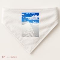 White Sands National Park USA-Made Doggie Bandana thumb 0