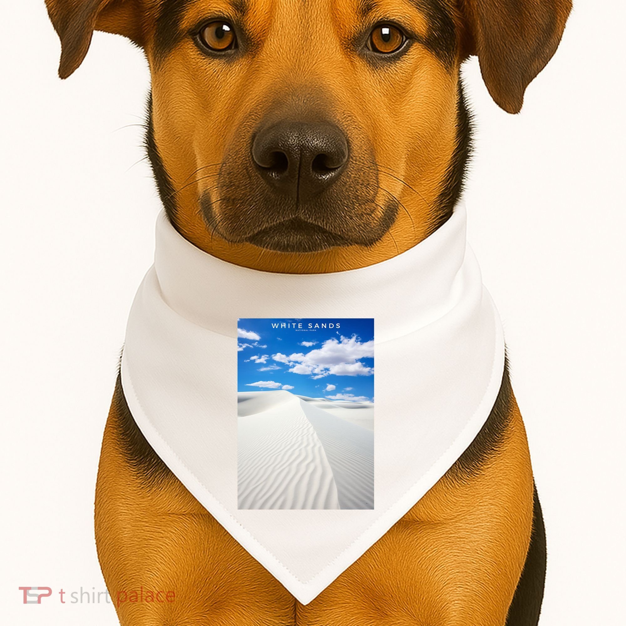 White Sands National Park USA-Made Doggie Bandana