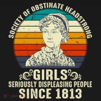 Womens Society Of Obstinate Headstrong Jane Austen Doggie Tank thumb 4