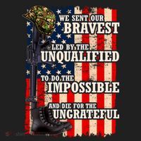 We Sent Our Bravest Support Military Veterans USA Flag Women's Sweatshirt thumb 2