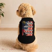 We Sent Our Bravest Support Military Veterans USA Flag Doggie Tank thumb 2