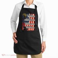 We Sent Our Bravest Support Military Veterans USA Flag Apron thumb 2