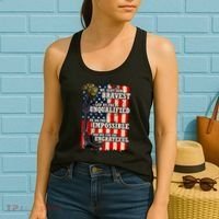We Sent Our Bravest Support Military Veterans USA Flag Women's Tank Top thumb 2
