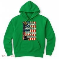 We Sent Our Bravest Support Military Veterans USA Flag Hoodie thumb 0
