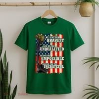 We Sent Our Bravest Support Military Veterans USA Flag T-Shirt thumb 2