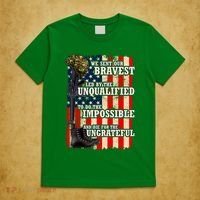 We Sent Our Bravest Support Military Veterans USA Flag T-Shirt thumb 5