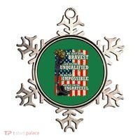 We Sent Our Bravest Support Military Veterans USA Flag Ornament thumb 0