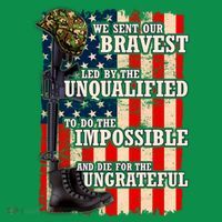 We Sent Our Bravest Support Military Veterans USA Flag Women's T-Shirt thumb 6
