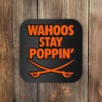 Wahoos Stay Poppin Funny Football Coaster thumb 0