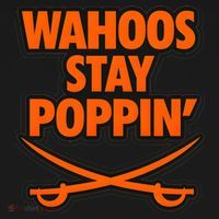Wahoos Stay Poppin Funny Football Coaster thumb 2
