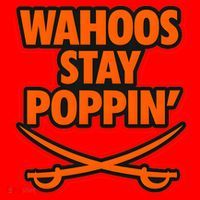 Wahoos Stay Poppin Funny Football Santa Hat thumb 1