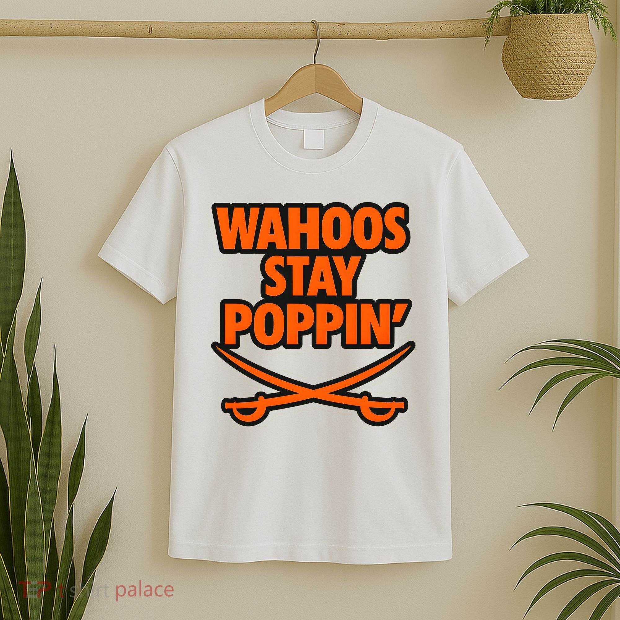 Wahoos Stay Poppin Funny Football T-Shirt
