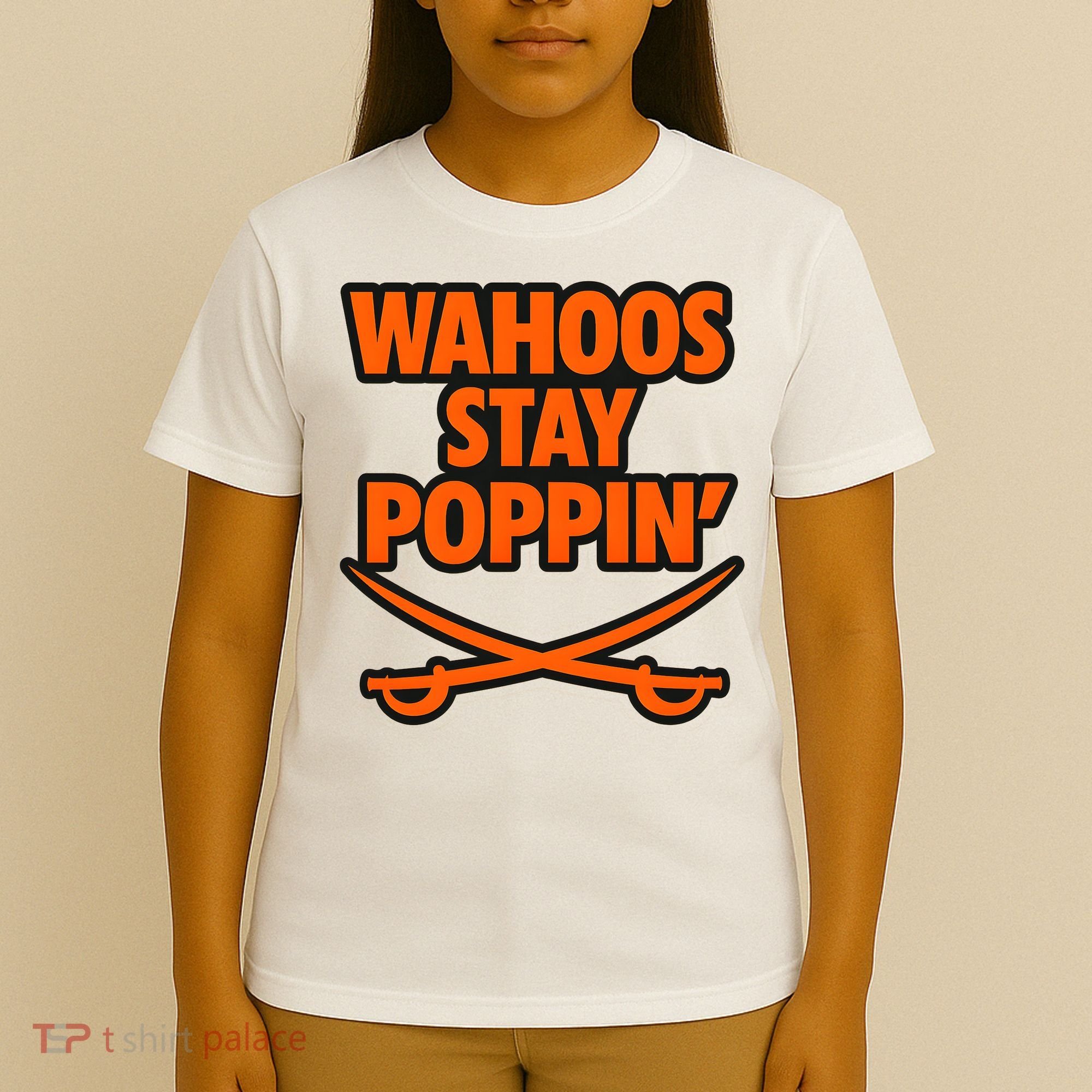 Wahoos Stay Poppin Funny Football T-Shirt