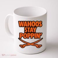 Wahoos Stay Poppin Funny Football Coffee Mug thumb 0
