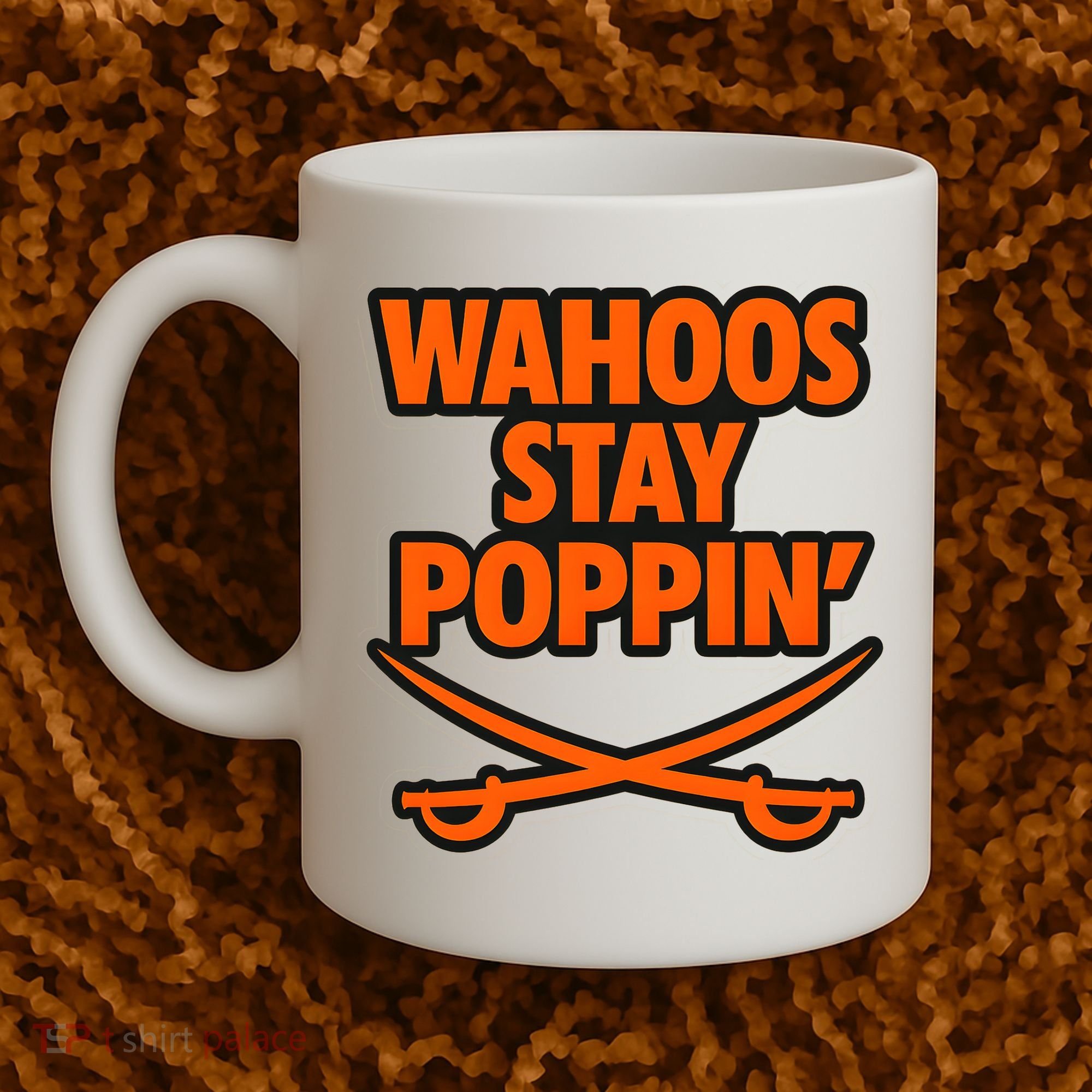 Wahoos Stay Poppin Funny Football Coffee Mug