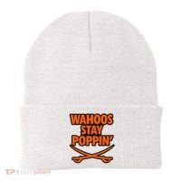 Wahoos Stay Poppin Funny Football Beanie thumb 0