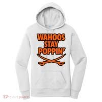 Wahoos Stay Poppin Funny Football Women's Hoodie thumb 0