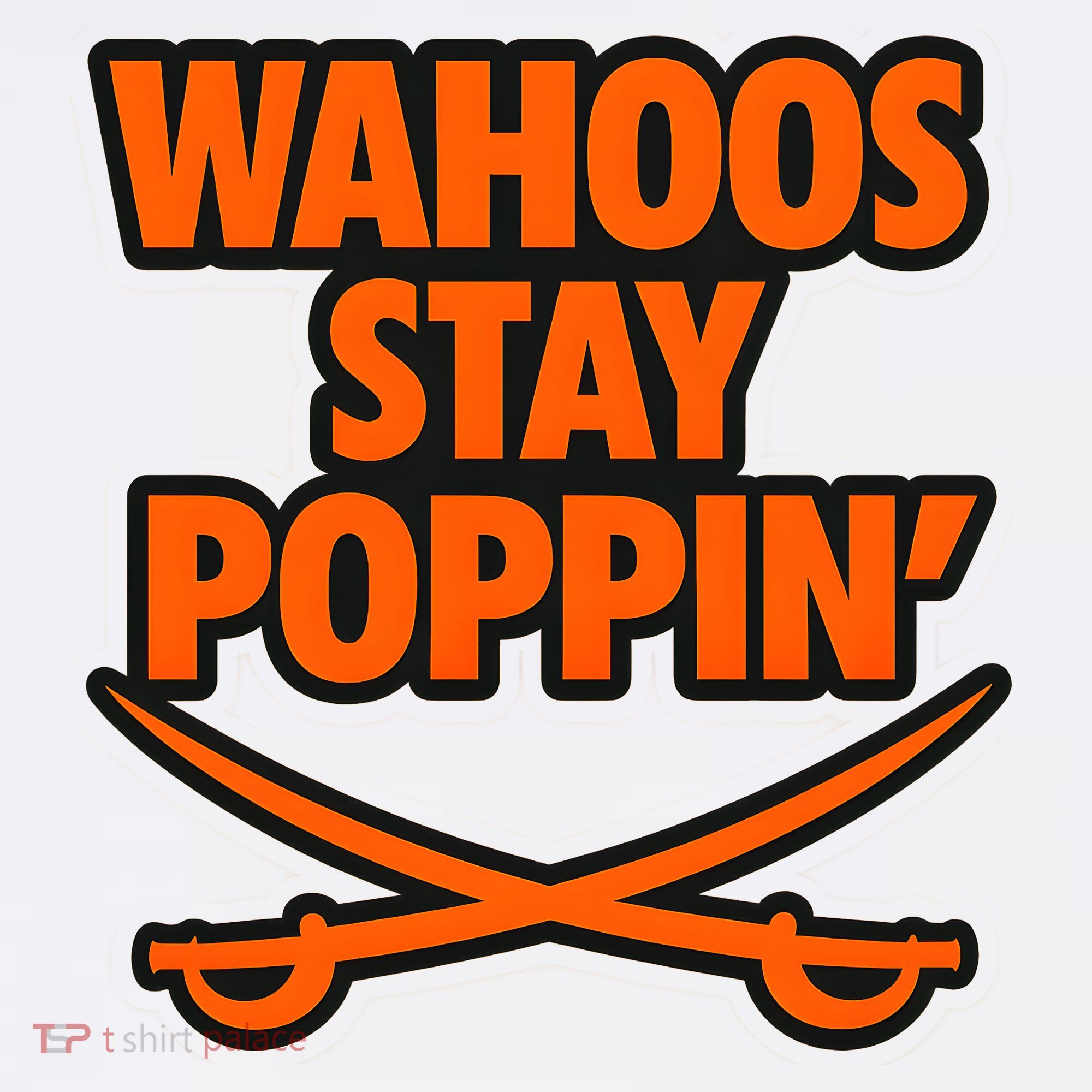 Wahoos Stay Poppin Funny Football Women's Hoodie