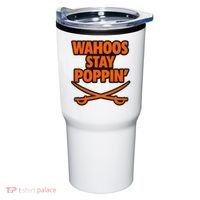 Wahoos Stay Poppin Funny Football Tumbler thumb 0