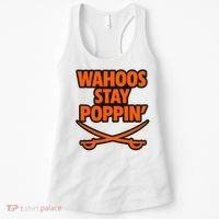 Wahoos Stay Poppin Funny Football Women's Tank Top thumb 0