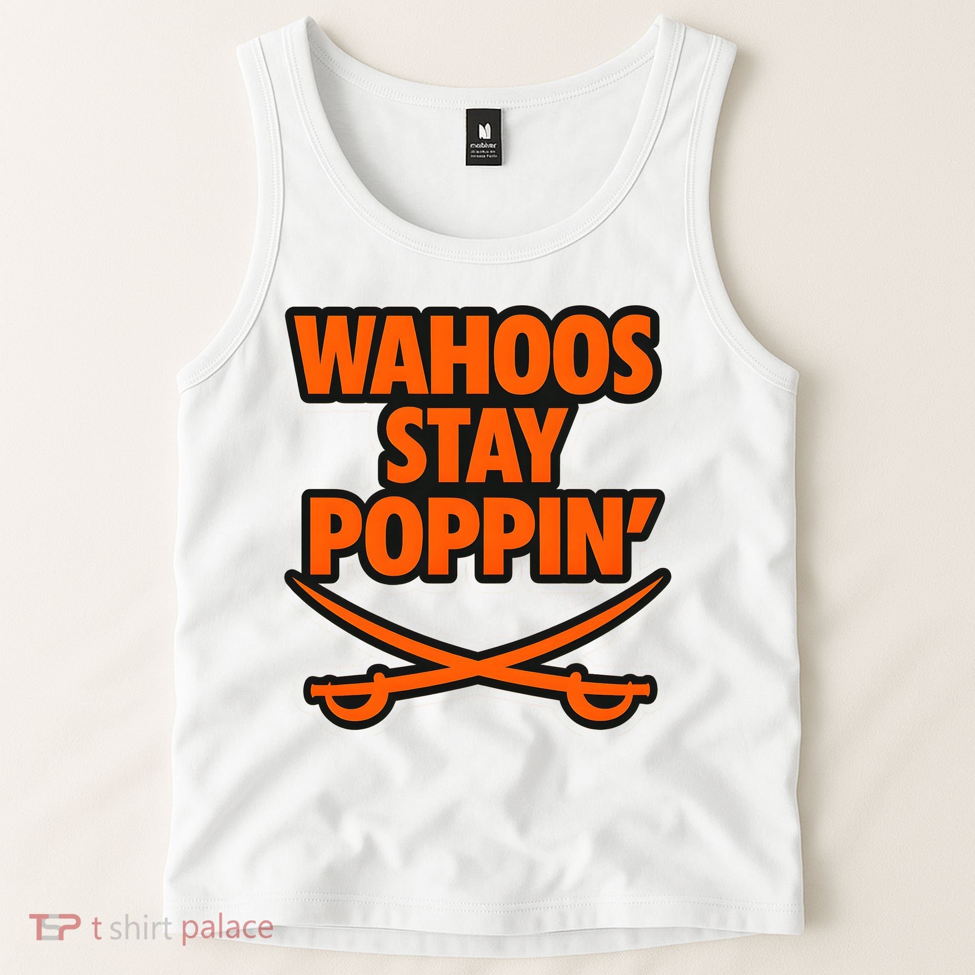 Wahoos Stay Poppin Funny Football Tank Top