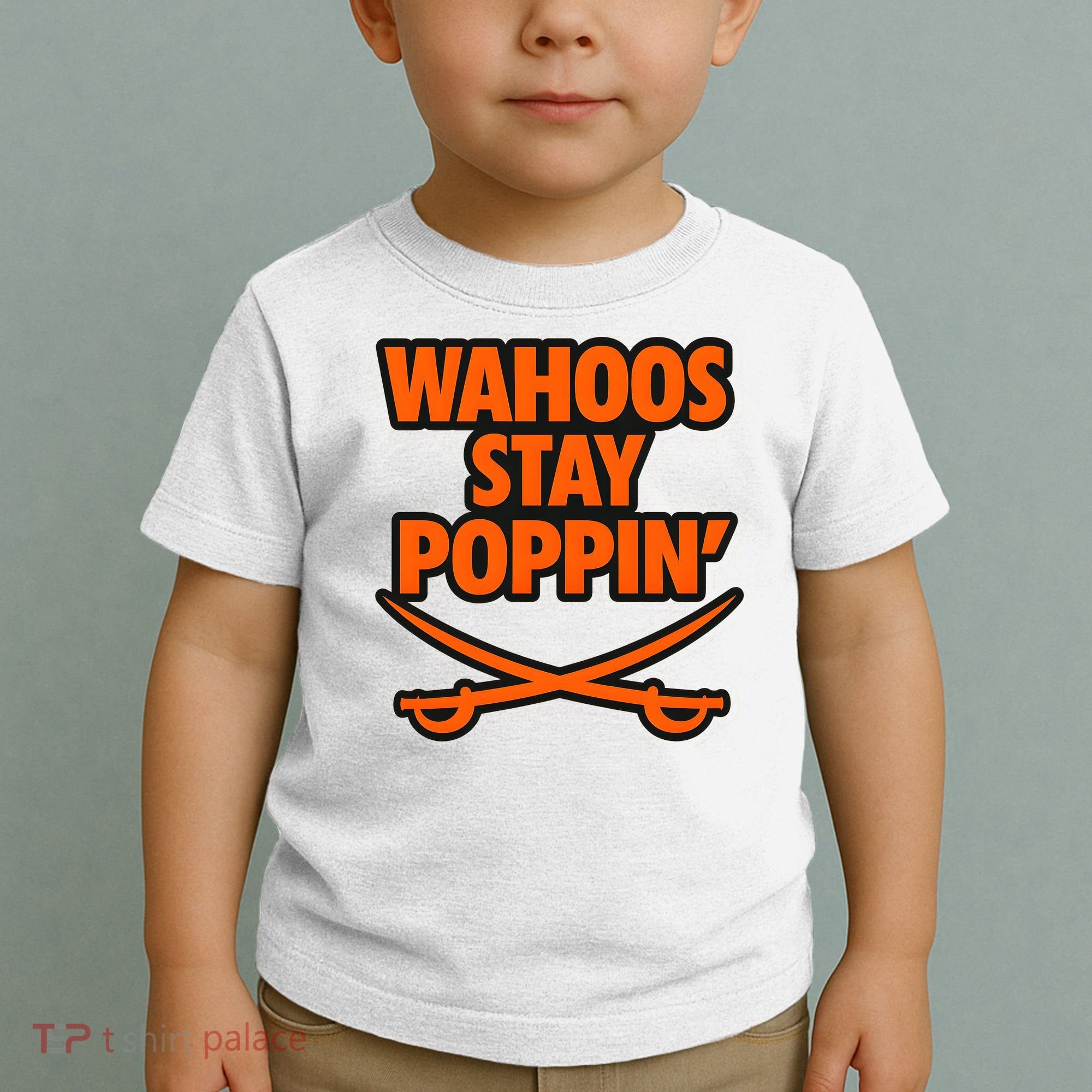 Wahoos Stay Poppin Funny Football Toddler T-Shirt