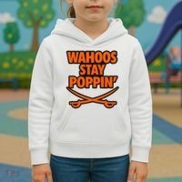 Wahoos Stay Poppin Funny Football Kids Hoodie thumb 3