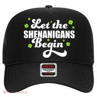 Womens St Patricks Day Let The Shenanigans Begin Shamrock Clover Hat thumb 0