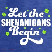 Womens St Patricks Day Let The Shenanigans Begin Shamrock Clover Women's Hoodie thumb 2