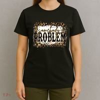 Womens Somebody's Problem Merch Country Song Lover Morgan Fan T-Shirt thumb 4