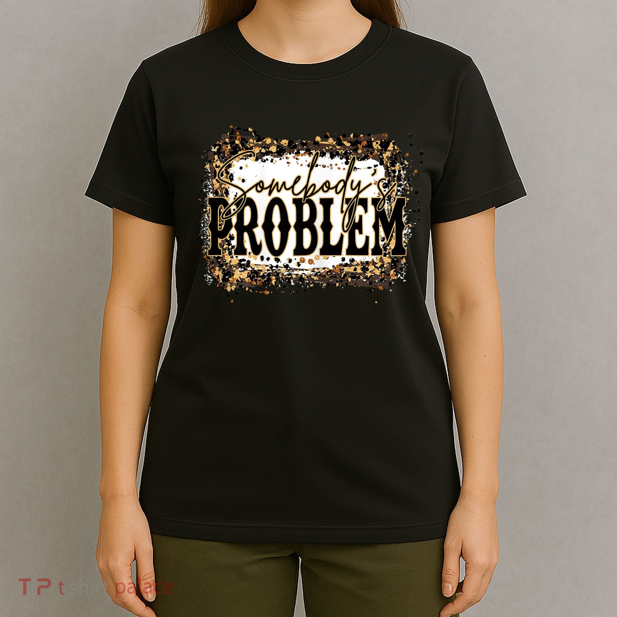 Womens Somebody's Problem Merch Country Song Lover Morgan Fan T-Shirt