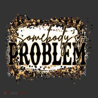Womens Somebody's Problem Merch Country Song Lover Morgan Fan Ornament thumb 1