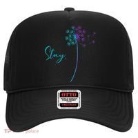 Wo Suicide Prevention Dandelion Teal and Purple Stay Semicolon Hat thumb 0