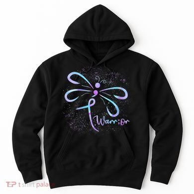 Wo Suicide Prevention Awareness Dragonfly Semicolon Hoodie