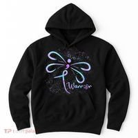 Wo Suicide Prevention Awareness Dragonfly Semicolon Hoodie thumb 0